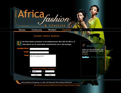 Africa Fashion website example 4