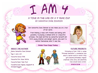 Website to promote the "I Am..." series of books, published by Regency Book Publishers. The site was put online 2008.