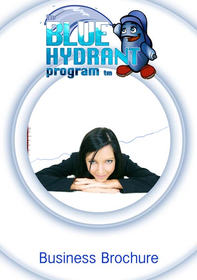 De website van het Blue Hydrant programma werd vergezeld van twee brochures.
