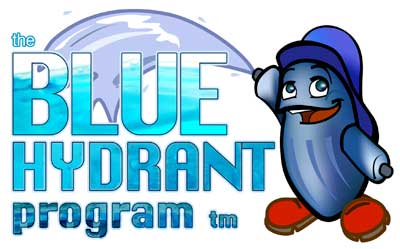 Het bedrijfslogo van The Blue Hydrant Program moest een vriendelijke mascotte bevatten.