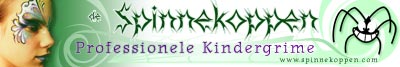 Banner designed to be hung on the stall of the Spinnekoppen.