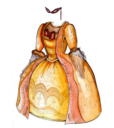 Dress illustration created for Avothea.