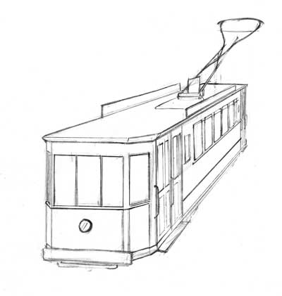 Tram Illustration, designed for the Lijn