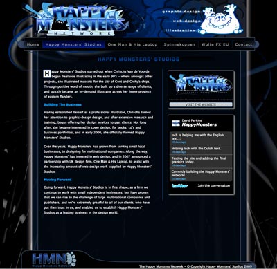 second web design example