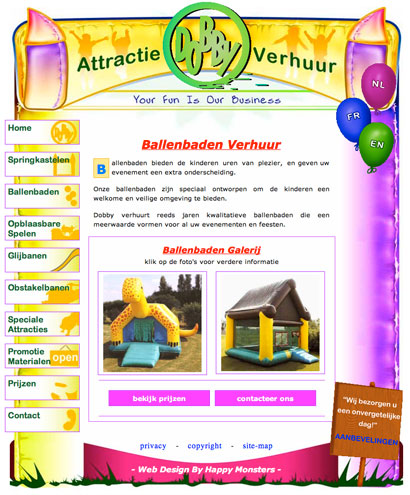 second web design example